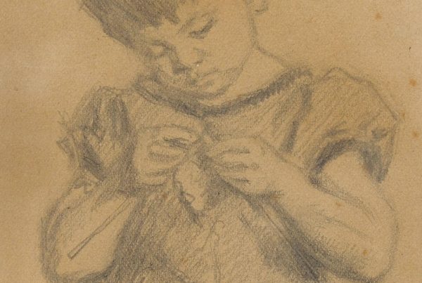 Galerie RIECK - Viggo Johansen, Zeichnung eines Kindes